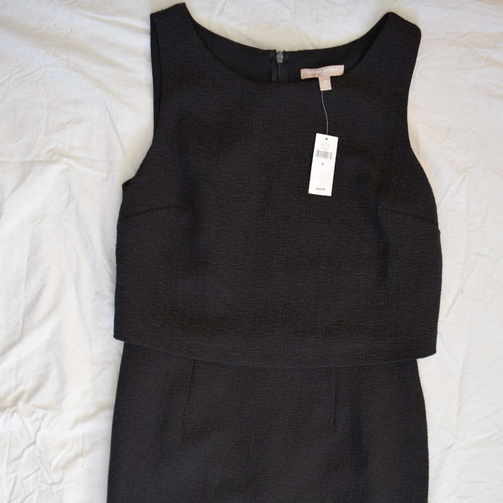 Banana Republic Sleeveless Black Dress size 8